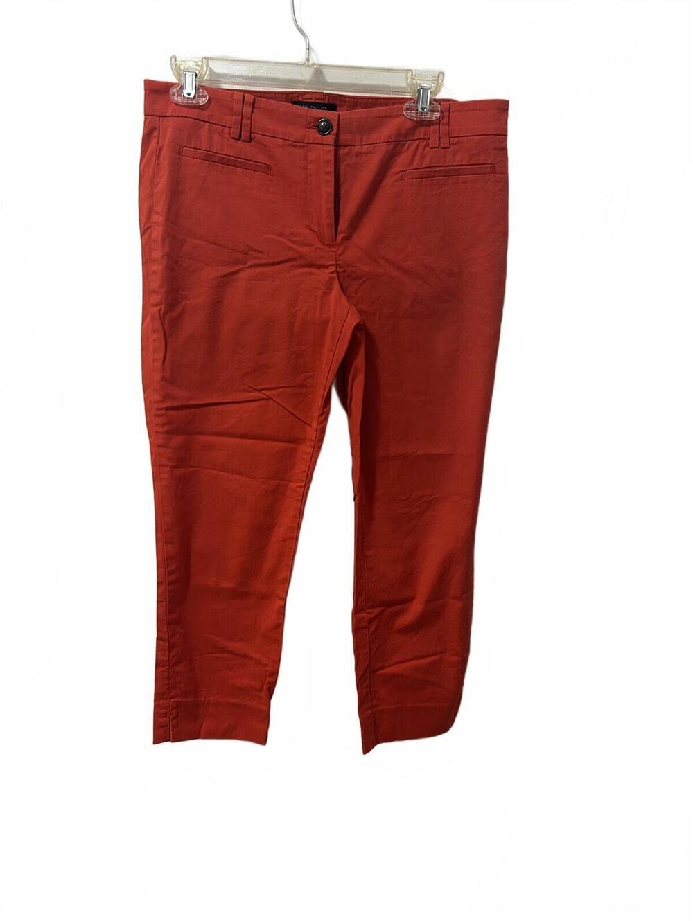 Ann Taylor Petite Red Capri Pants Size 6P